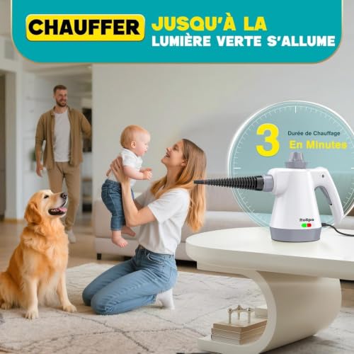 Thumbnail 2 de Rolipo Nettoyeur Vapeur Portatif 1050W – Nettoyage Haute Température sans Chimie