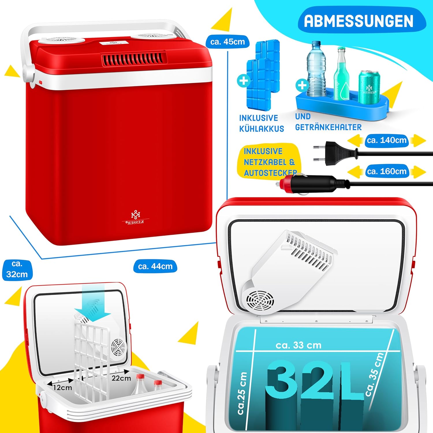 Thumbnail 6 de KESSER Thermobox 32 Liter Kühlbox