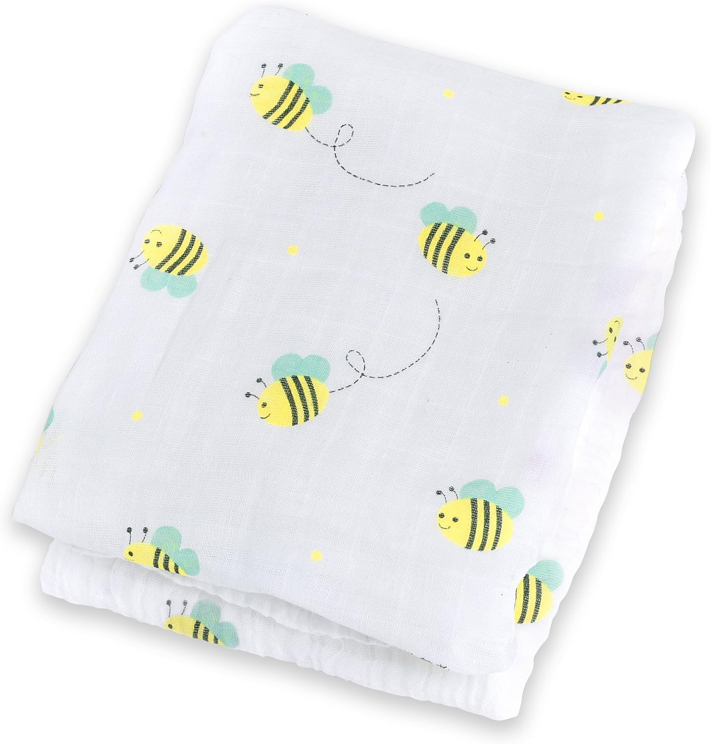 Detalle de Lulujo muslin swaddle blanket, 47 in x 47 in
