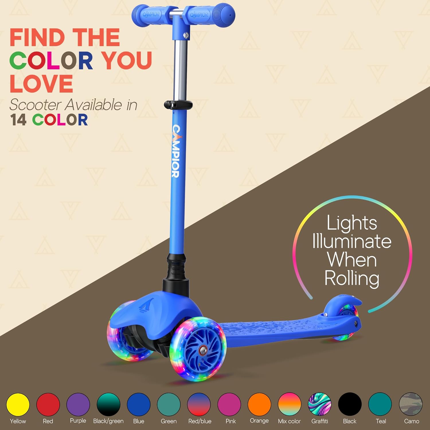 Thumbnail 6 de Blue Mini 3-Wheel Scooter 120mm 🛴