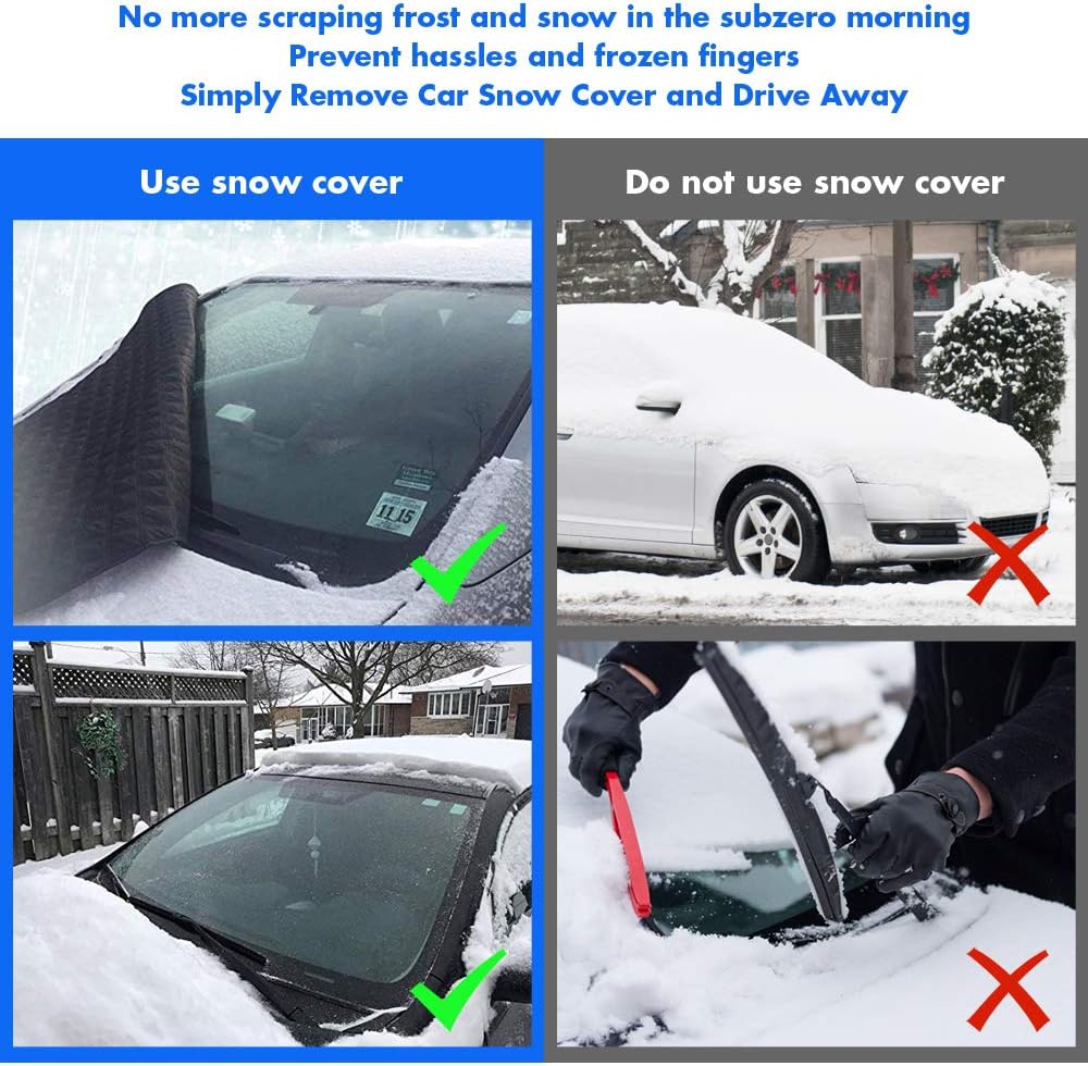 Thumbnail 6 de Car Windshield Snow Cover L size 58x40in