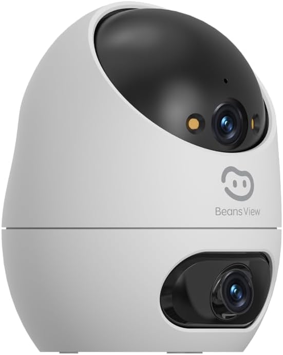 Detalle de Beans View 2K: Telecamera interna a doppio obiettivo 360° con visione notturna a colori