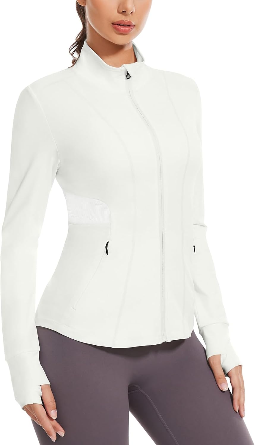 Detalle de VUTRU Damen Laufjacke Sportjacke Langarm für Running – mit Stretch-Anteil