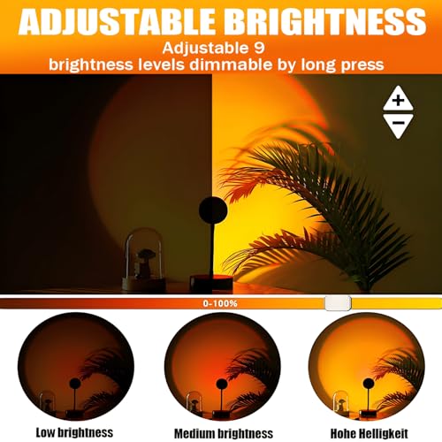 Thumbnail 3 de xoddi Sunset Lamp: 360° Rotating RGB Sunset Glow with App Control