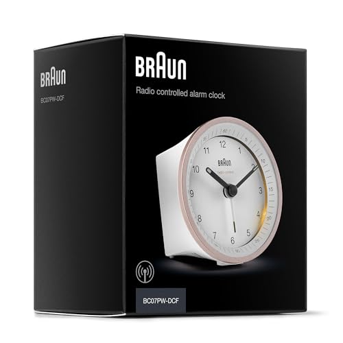 Thumbnail 7 de Braun BC07PW-DCF: Klassischer analoger Funkwecker mit MEZ/GMT+1 Zeitzone, Schlummerfunktion und Beleuchtung