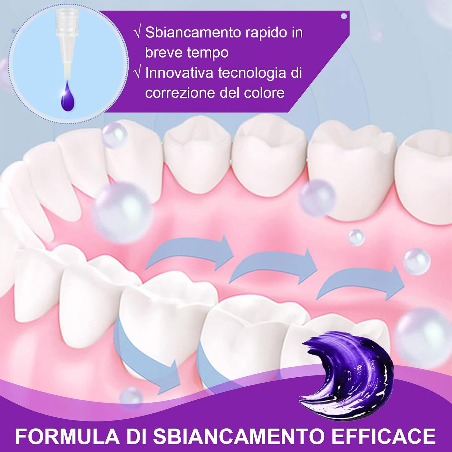Detalle de Penne Sbiancante Denti – Kit Sbiancamento Dentale 3 Pezzi