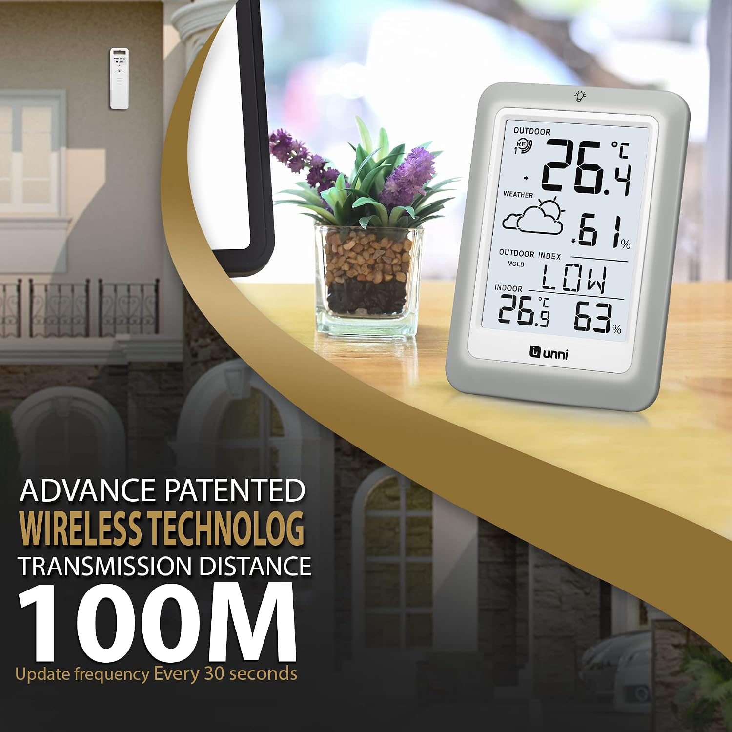 Detalle 2 de U UNNI Wireless Weather Station 100m Range
