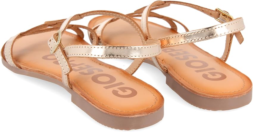 Detalle 2 de GIOSEPPO NAVASSA sandalias tiras finas doradas para mujer