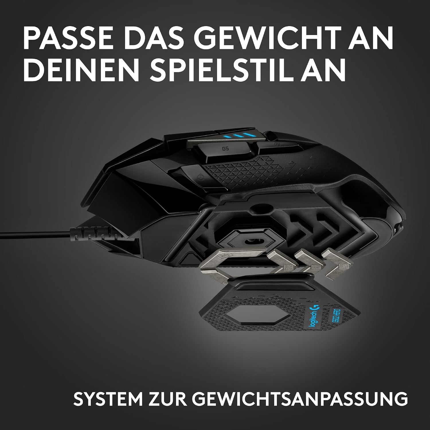 Detalle de Logitech G502 HERO Gaming-Maus 25K DPI