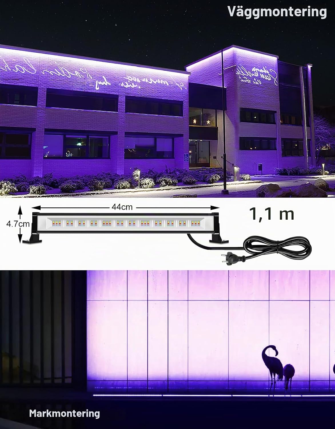 Thumbnail 6 de CLY FLA025 RGB LED-strålkastare 25 W med IP66 och 360° RF-fjärrkontroll