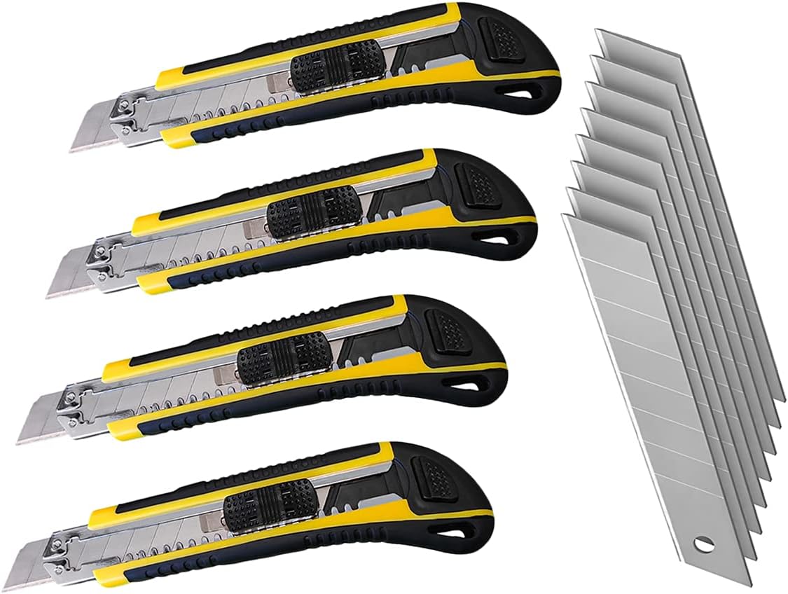 LEDLUX 4 Kit Taglierino Professionale 18mm: Kit con caricamento automatico e lame di ricambio