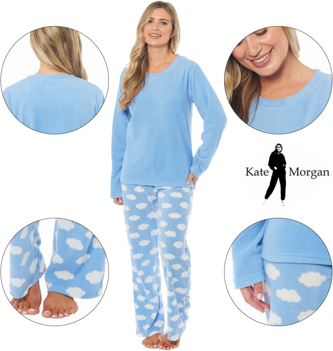 Thumbnail 6 de Kate Morgan Pyjamas Warm Fleece Set
