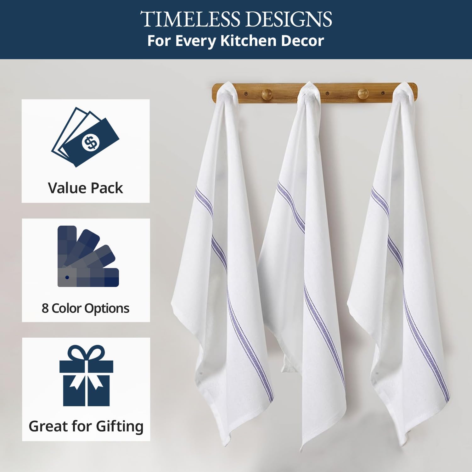 Thumbnail 5 de LANE LINEN 14x25 Dish Towel Set