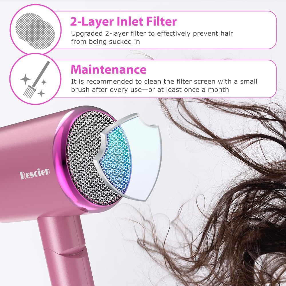 Thumbnail 5 de Sèche-cheveux Ionique 2400W pliable – puissant, léger et polyvalent pour toute la famille