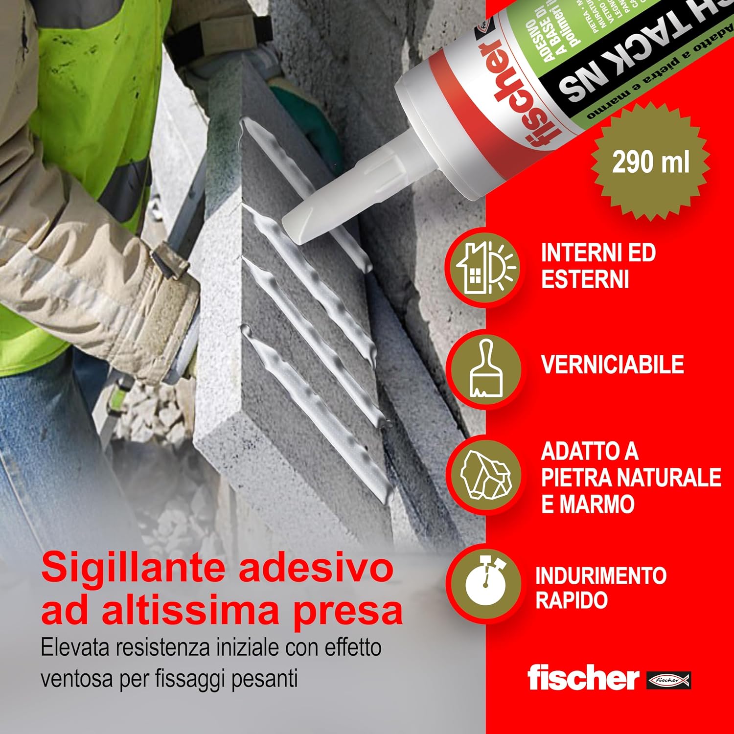 Detalle 2 de fischer KD High Tack 290 kg/m2