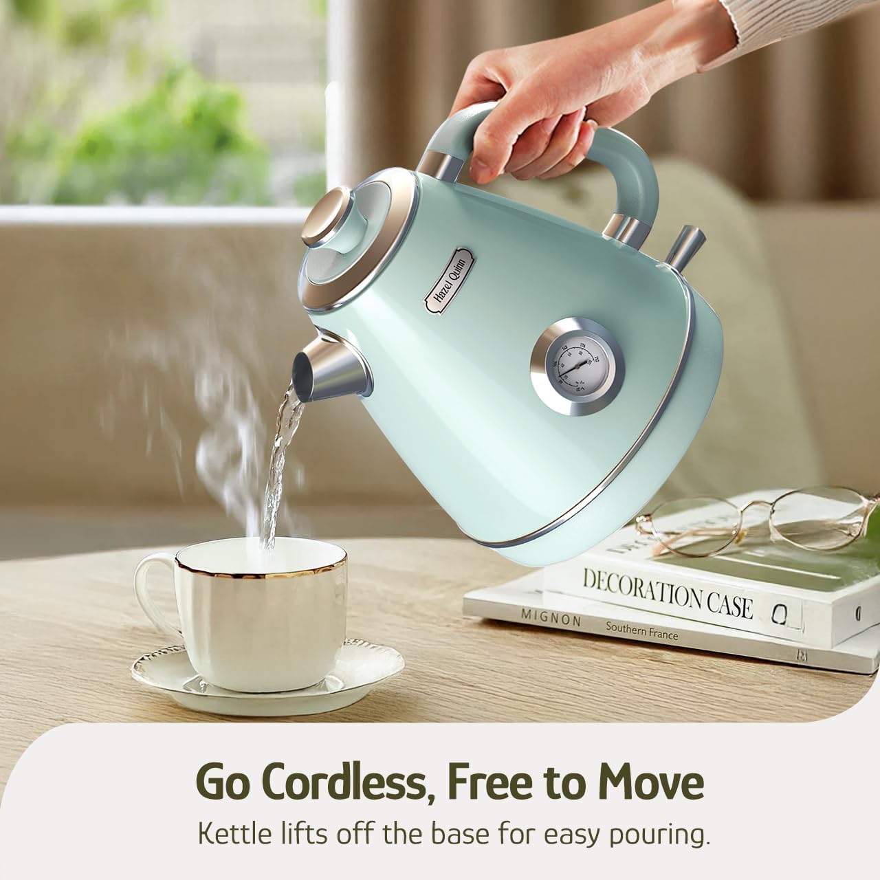 Thumbnail 6 de Hazel Quinn Retro Electric Kettle 1.7 L Electric Kettle