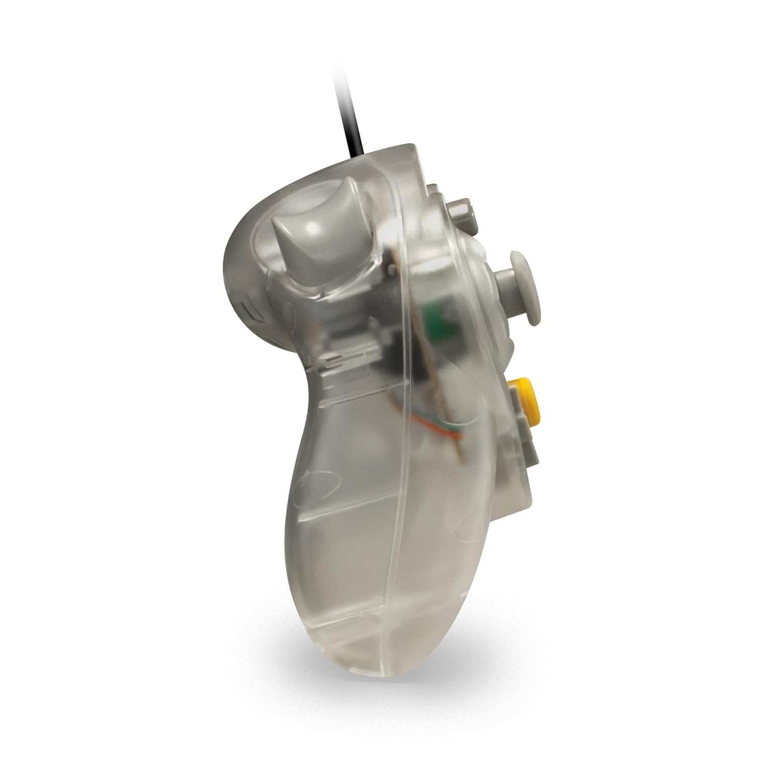 Detalle de Cirka Wired Controller for Nintendo GameCube & Wii (Clear) — Dual Analog + Vibration