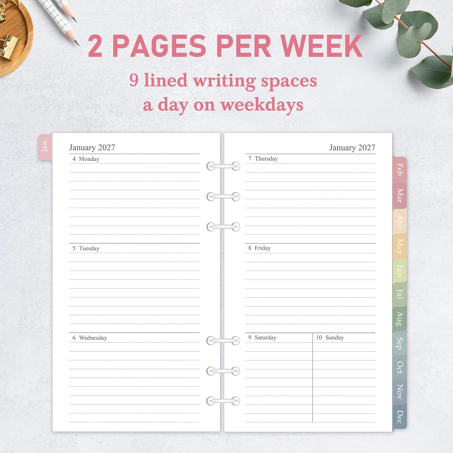Detalle 2 de Planner Refill, 3.8 x 6.8-Inch