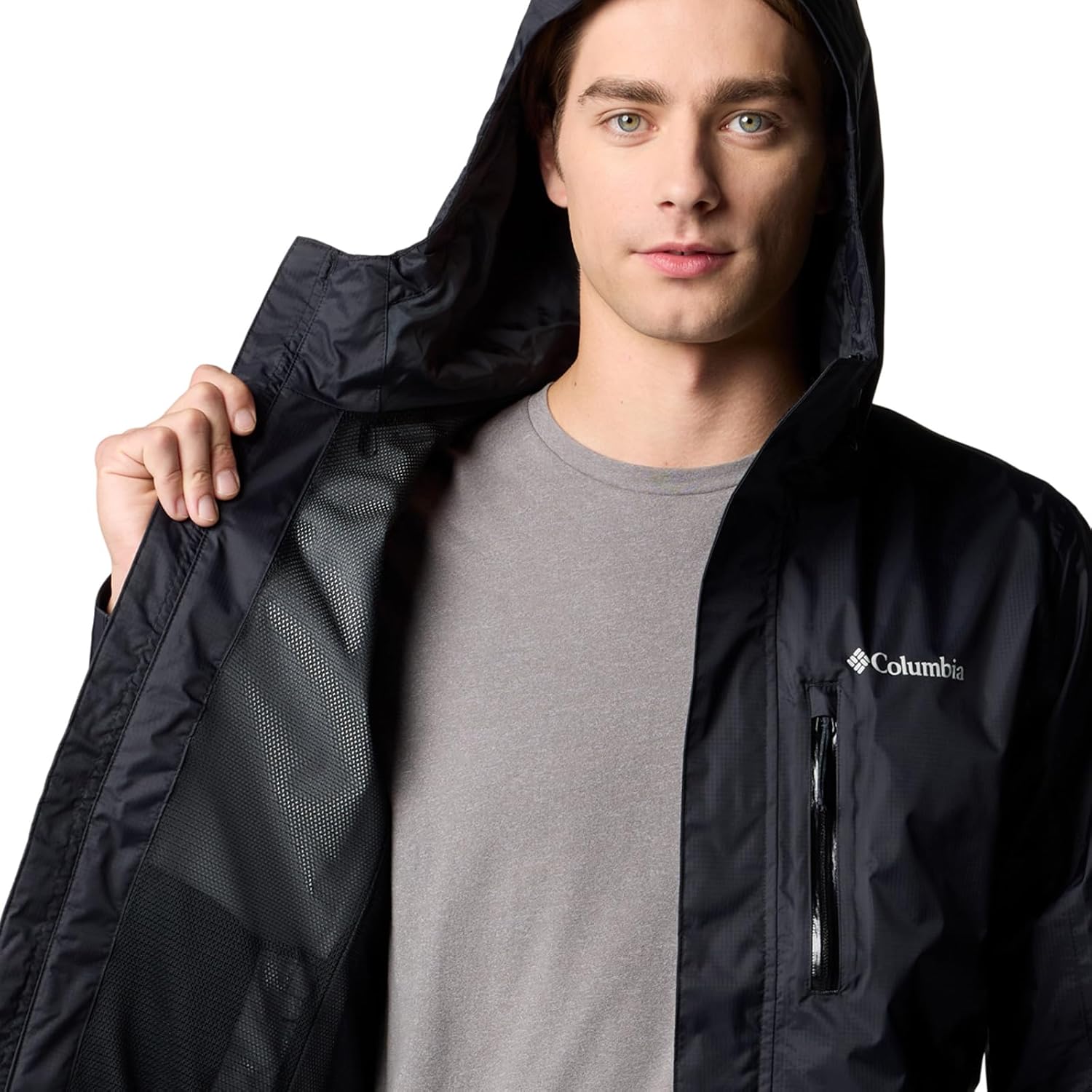 Thumbnail 5 de Columbia Pouring Adventure III Herren-Regenjacke (Omni-Tech) – wasserdicht & atmungsaktiv, Schwarz, Größe M