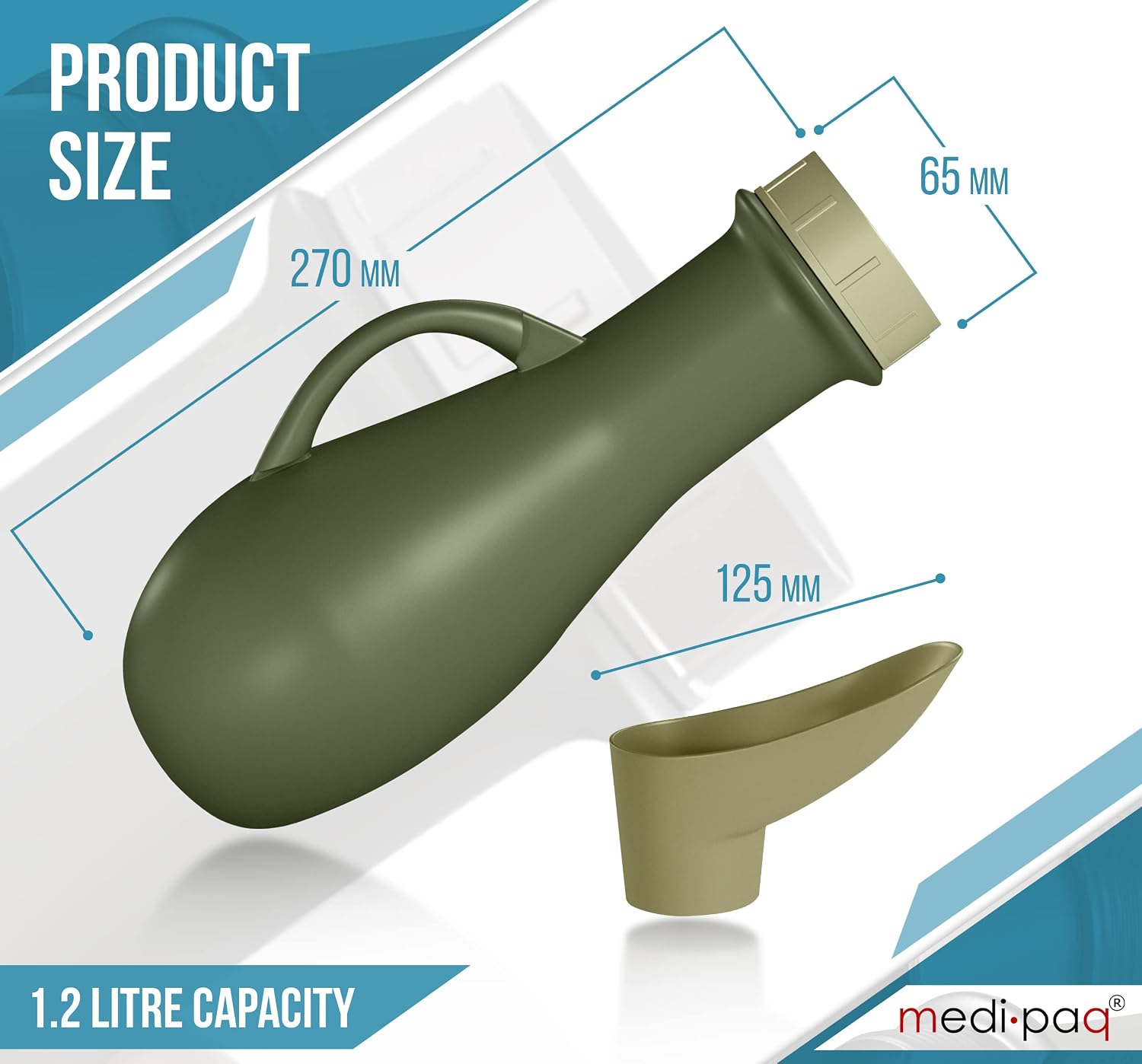 Thumbnail 6 de Medipaq Portable Urinal 1.2L travel pee bottle 🚰