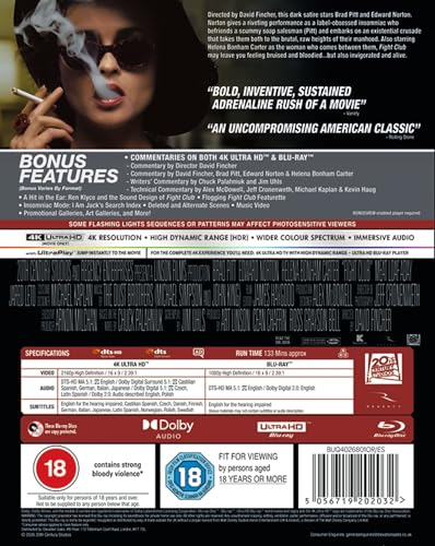 Thumbnail 1 de Fight Club 4K Ultra HD/Blu-ray [Region Free] – Walt Disney