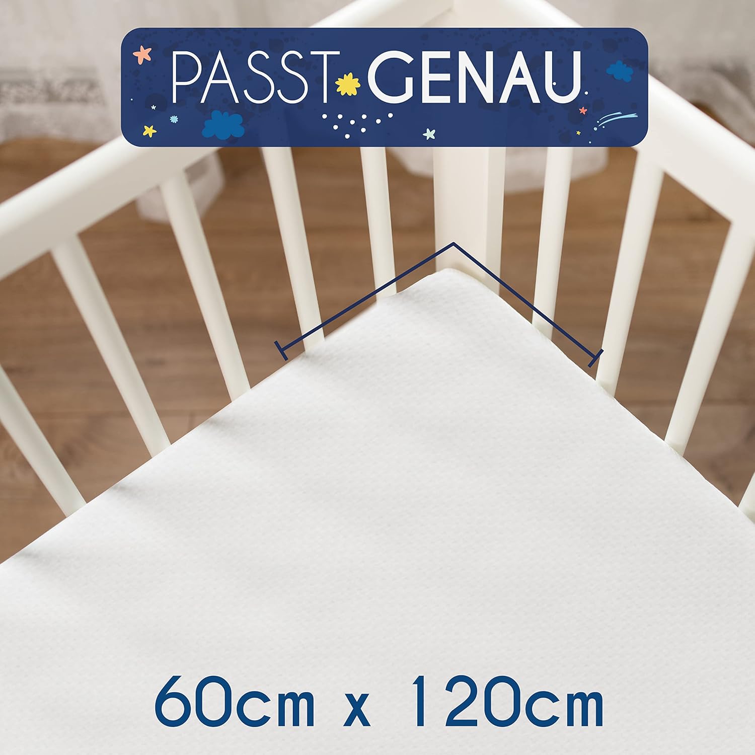 Thumbnail 5 de Sweety Fox Baby Matratze 60 x 120 cm (Oeko-TEX, EN 16890+A1, Made in EU) – 11 cm, wendbar Sommer/Winter