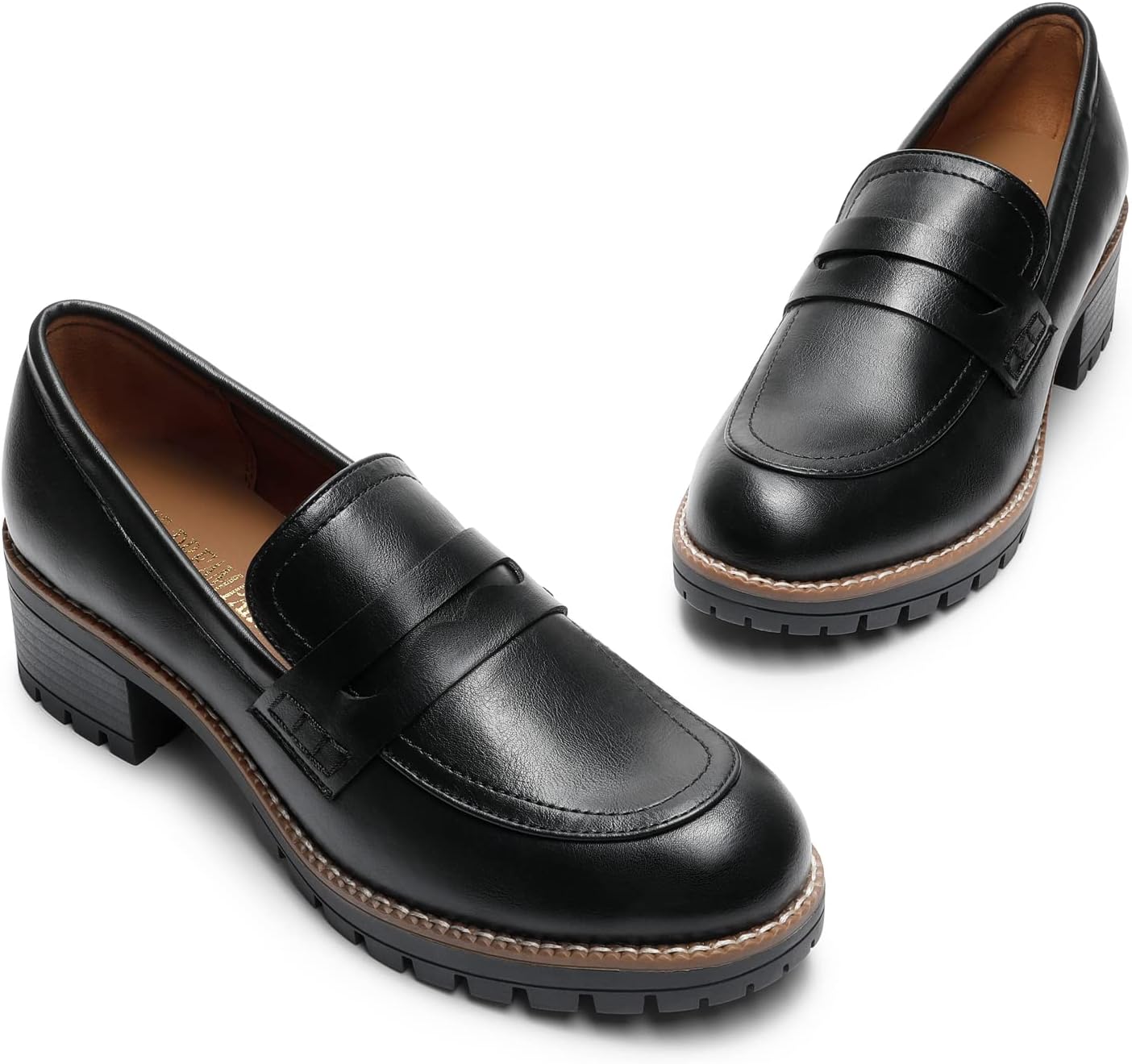 Thumbnail 4 de DREAM PAIRS Donna Mocassini Casual con Plateau — Eleganti e Comodi