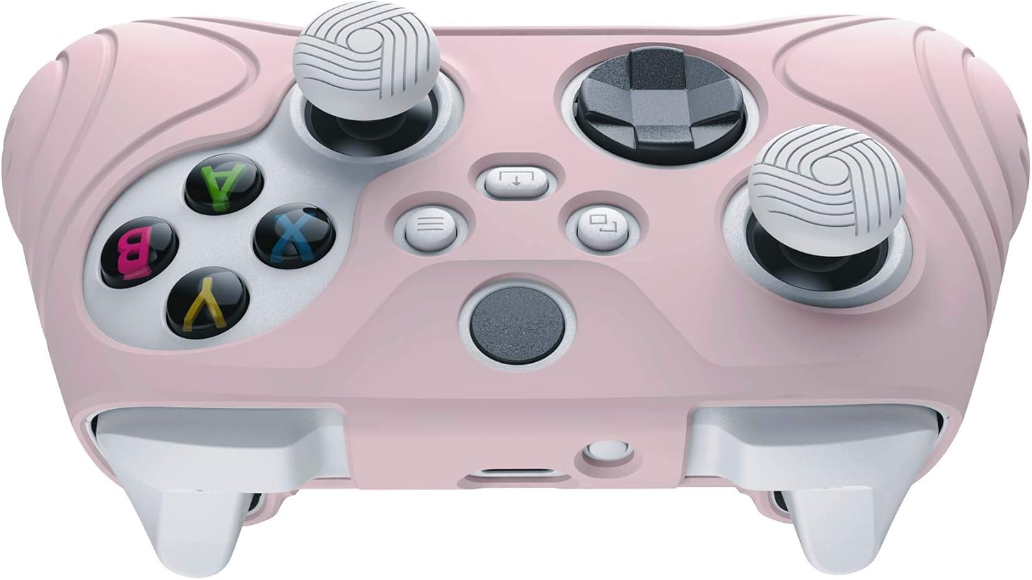 Thumbnail 6 de eXtremeRate PlayVital Samurai Edition Cherry Blossoms Pink Anti-slip Controller Grip Silicone Skin for Xbox Series S/X