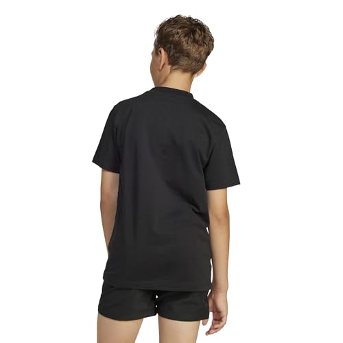 Detalle 2 de adidas Unisex Essentials T-Shirt 13-14 Years Black/White: comfort e stile daily per i giovani
