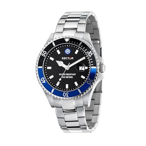 Sector No Limits Orologio Uomo Tempo Data Analogico 43 mm – Collezione 230 INTER Special Edition – R3253161062
