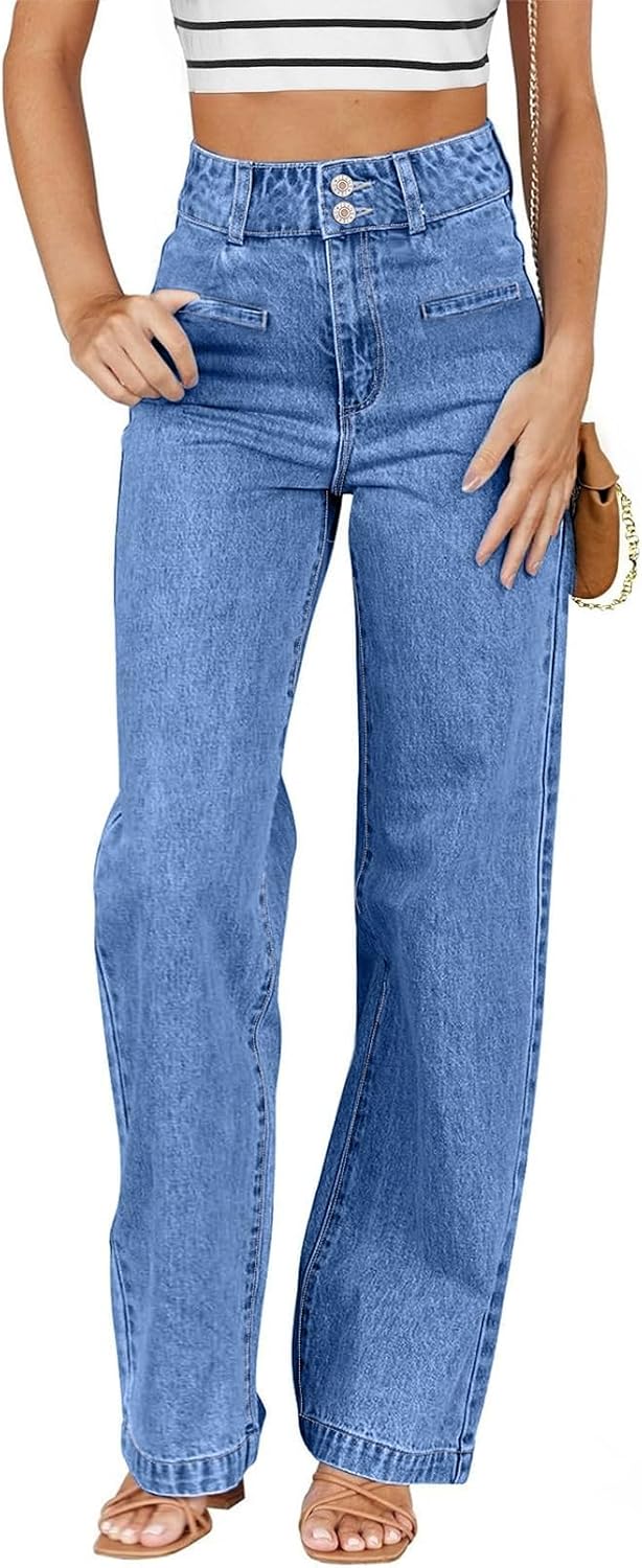 Detalle de Sidefeel Women's High Rise Jeans