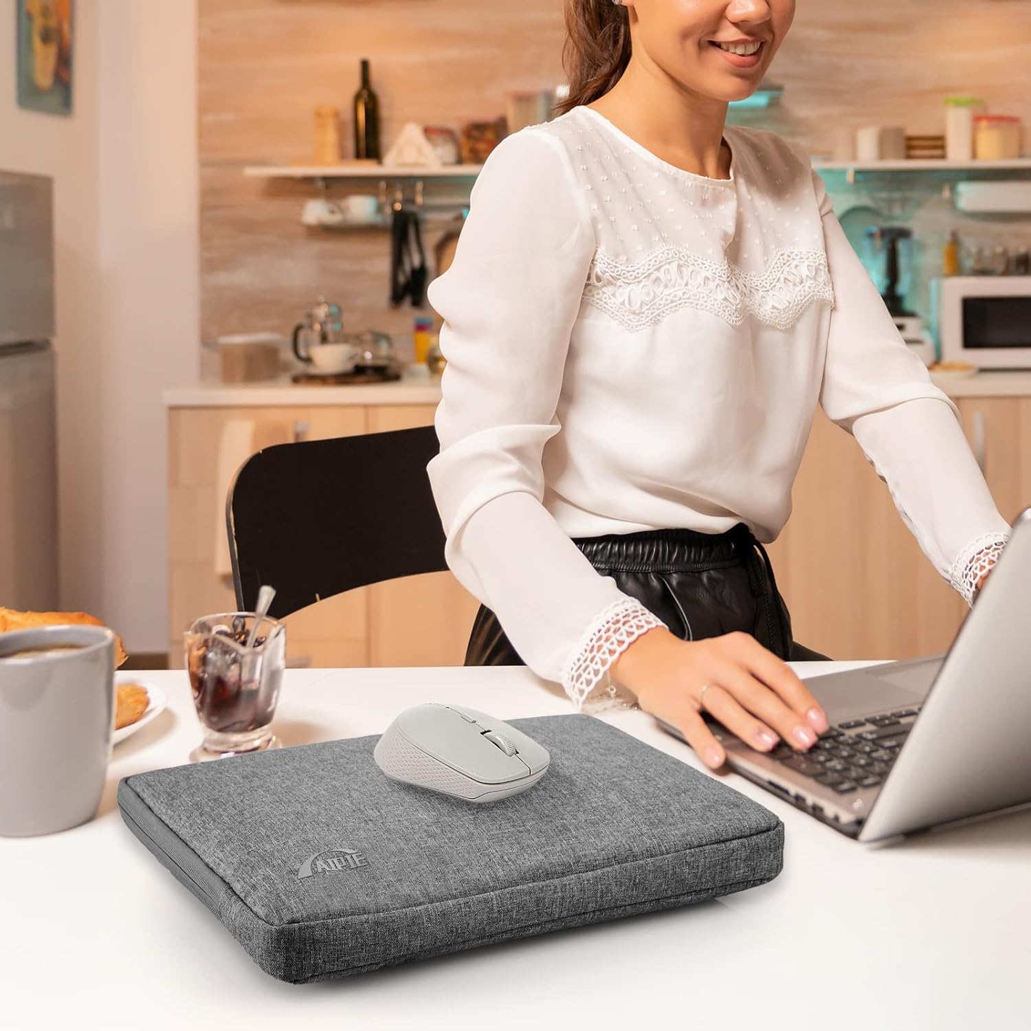 Thumbnail 6 de AIPIE Laptoptasche mit Griff, Schutzhülle für 13–17,3 Zoll (2 Fächer, wasserdicht beschichtet)