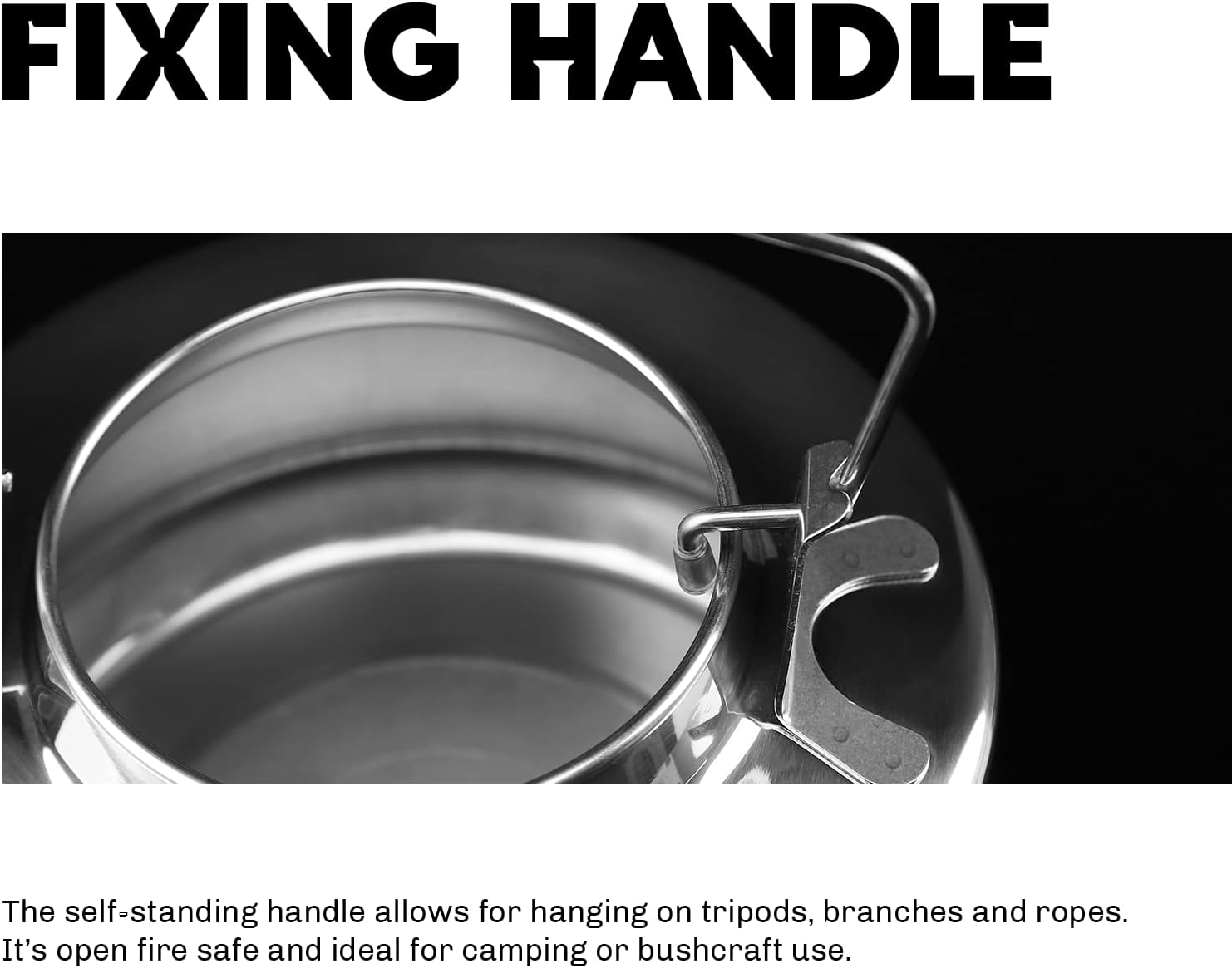 Thumbnail 2 de Fire Maple Antarcti 1.5L Kettle: Portable SUS304 Stainless Bushcraft Kettle