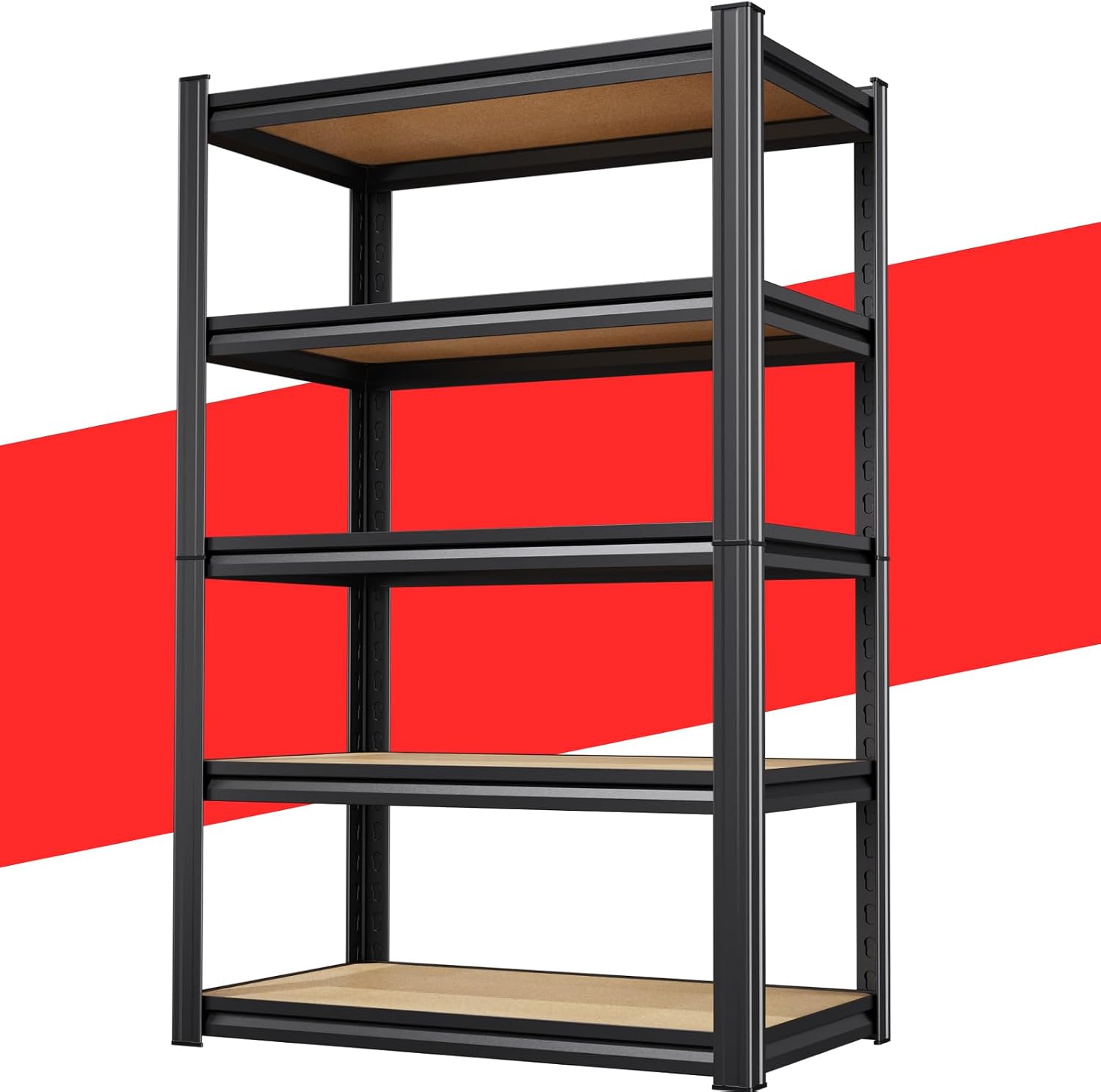 Detalle de KORVENA Metal Storage Shelving, 5-Tier