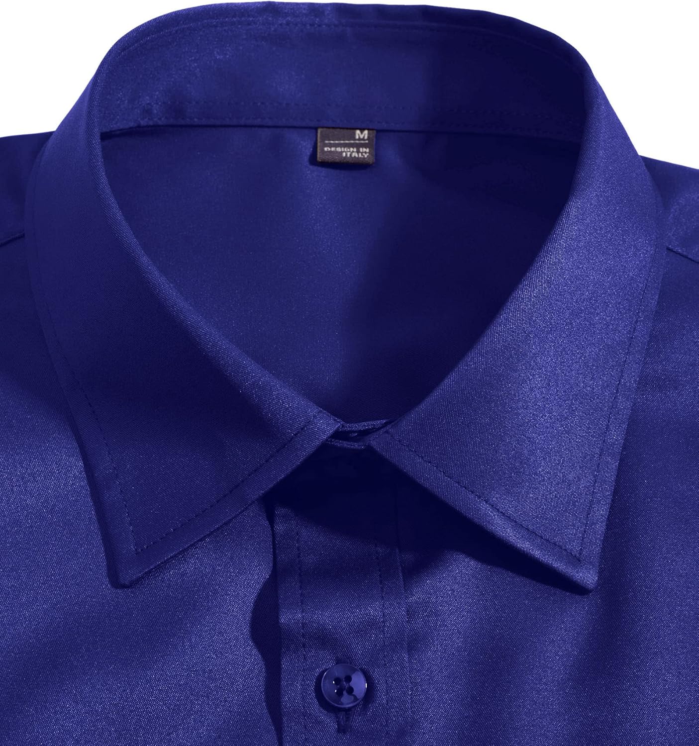 Detalle de Siliteelon Herren Kurzarm Hemden – Casual Regular Fit, bügelfrei und faltenfrei mit Tasche