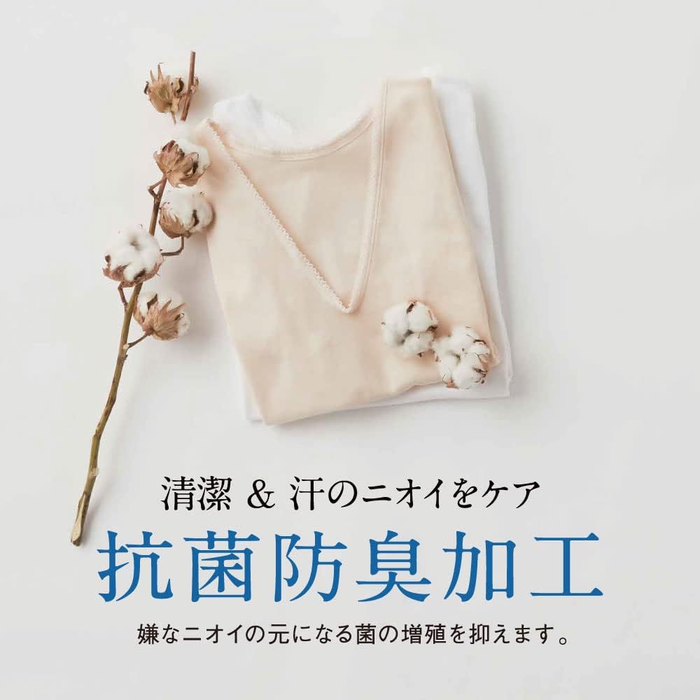 Detalle de グンゼ 快適工房 KW3061 レディーススラックス下 綿100%・抗菌防臭加工・日本製