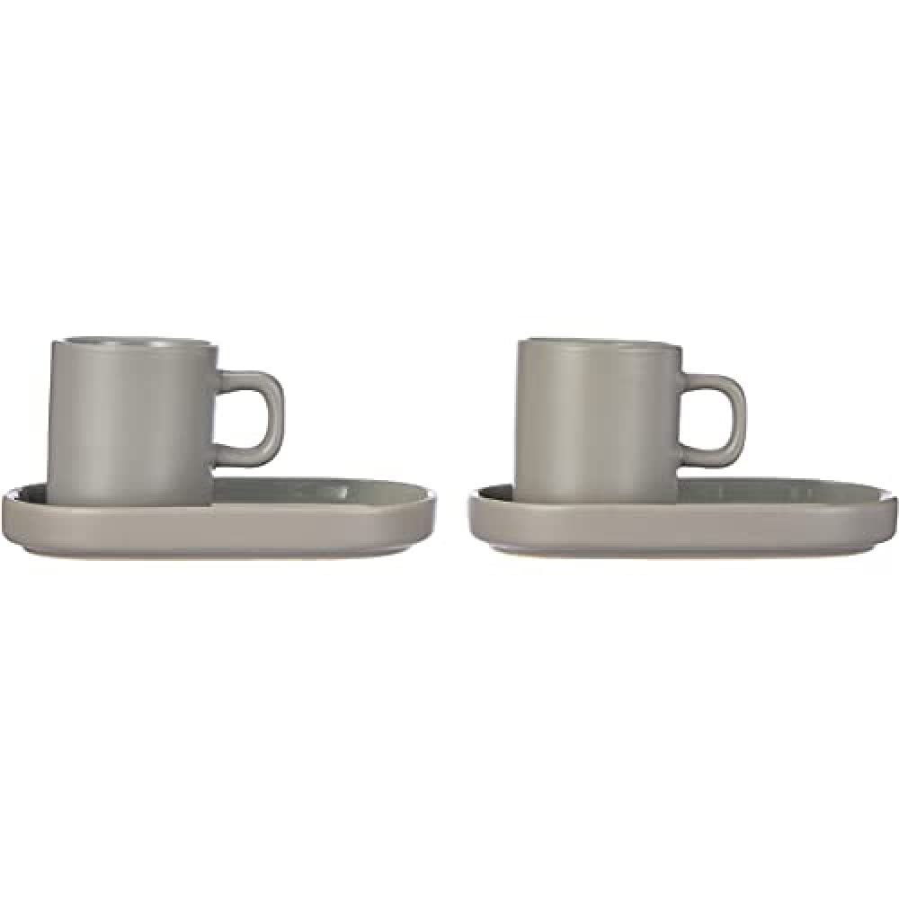 Thumbnail 2 de blomus 63703 PILAR Espressotassen, Steingut Moonbeam – 0,05 l