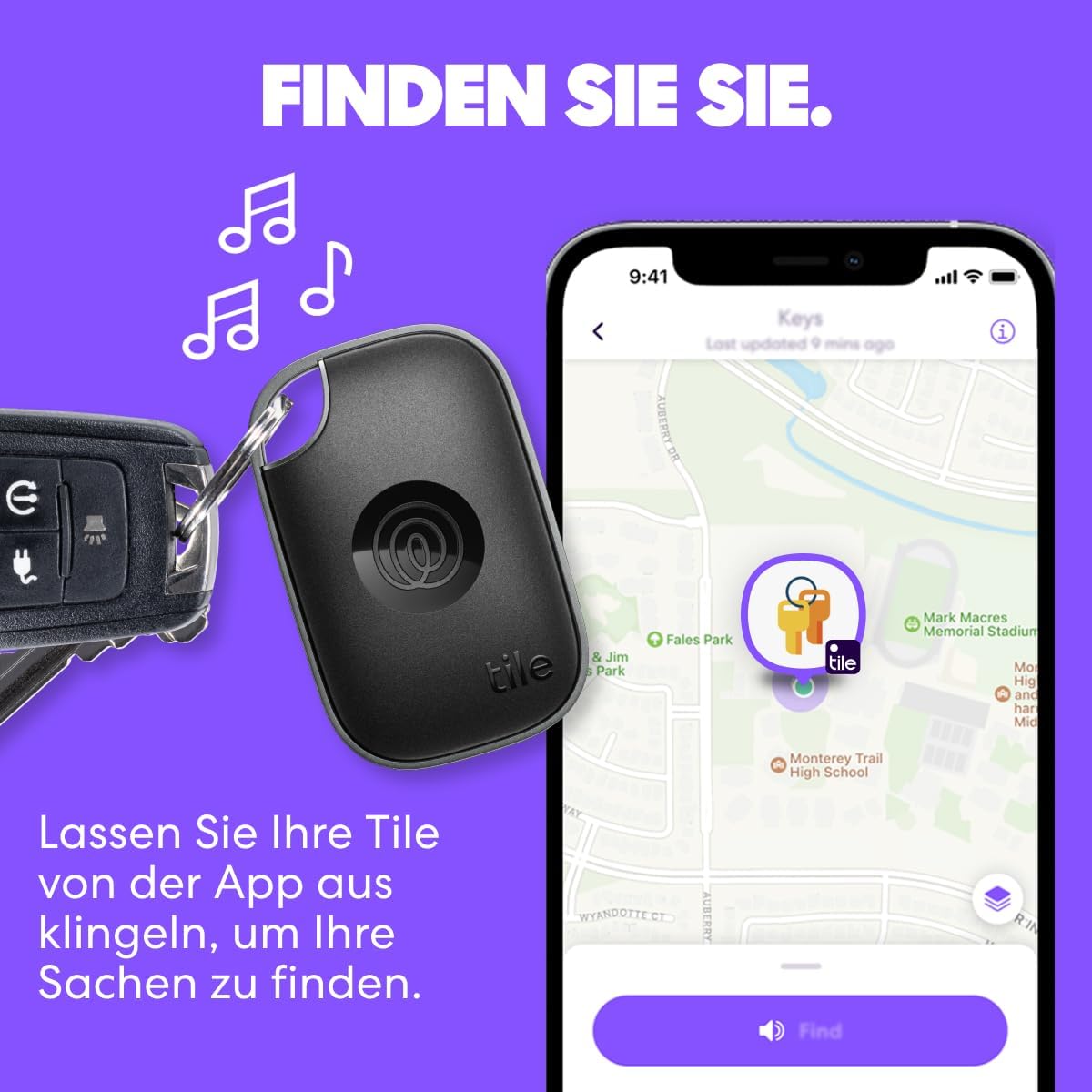 Detalle de Tile by Life360 Pro Bluetooth-Tracker 1er-Pack