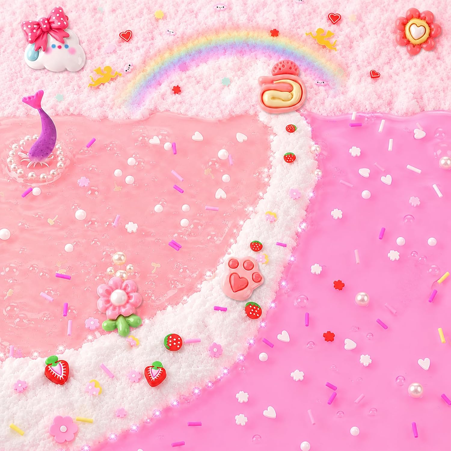 Detalle 2 de Pack of 6 Pink Slimes for Kids