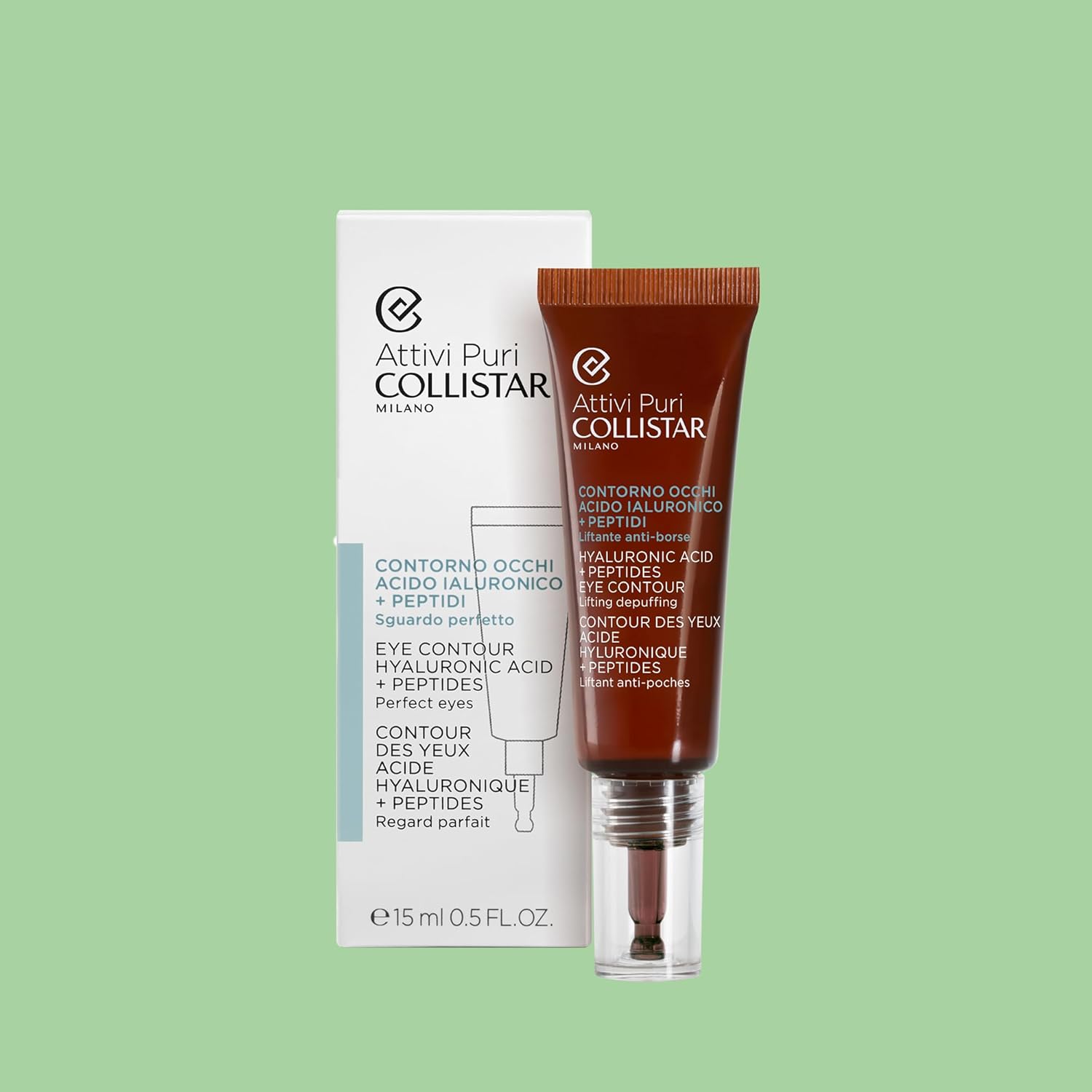Detalle de Collistar Attivi Puri Contorno Occhi Acido Ialuronico 15 ml