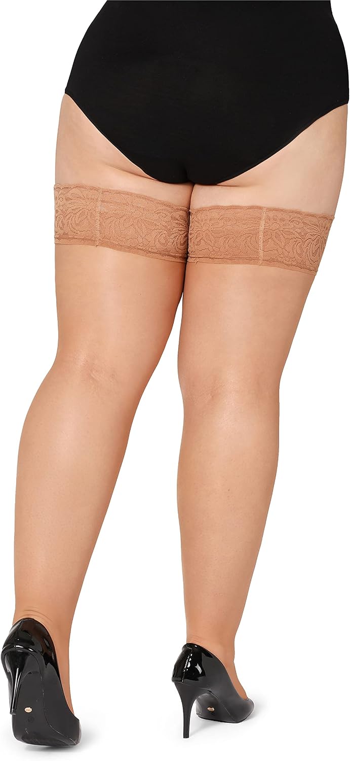Detalle 2 de Bellivalini Calze Autoreggenti Plus Size 20 DEN