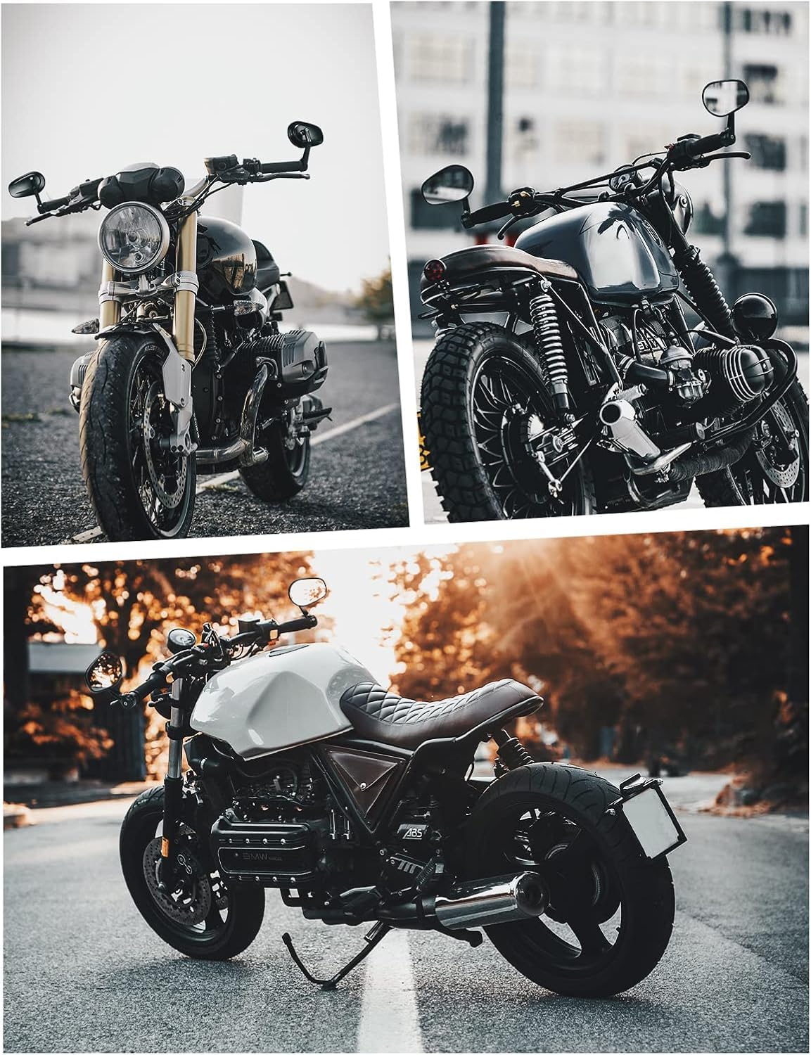 Thumbnail 6 de KEMIMOTO Lenkerendenspiegel für Motorrad (E-geprüft), 2 Stück, universal für 7/8" (22 mm) Lenker, 360° drehbar