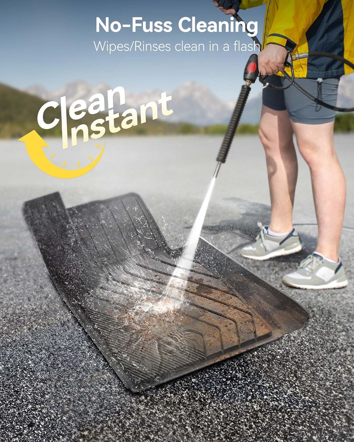 Thumbnail 3 de 3W Custom-Fit TPE Floor Mats for BMW 5 Series G30 (2017–2023) — All-Weather Full Set (Not for GT & 530e)