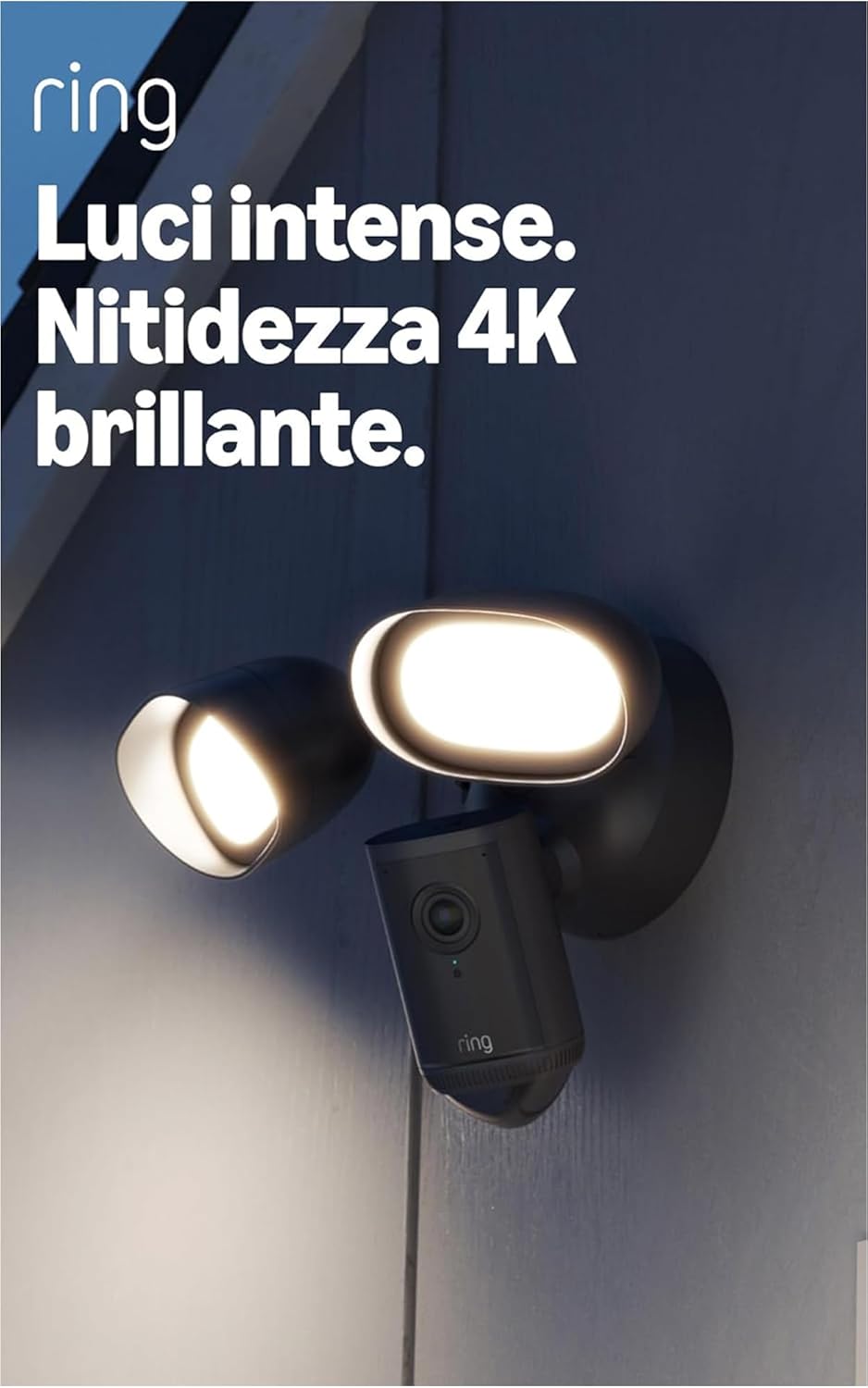 Thumbnail 1 de Ring videocamera Pro con proiettori (Floodlight Cam Pro, ultimo modello) – Sicurezza esterna 4K dual camera con illuminazione 2000 lumen