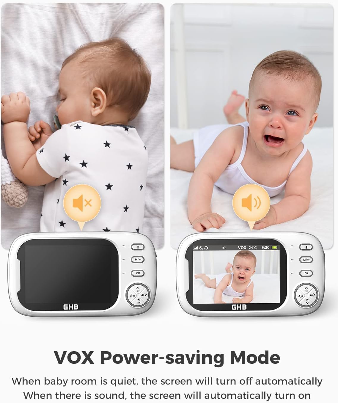 Thumbnail 4 de GHB Baby Monitor 3.5-inch video monitor