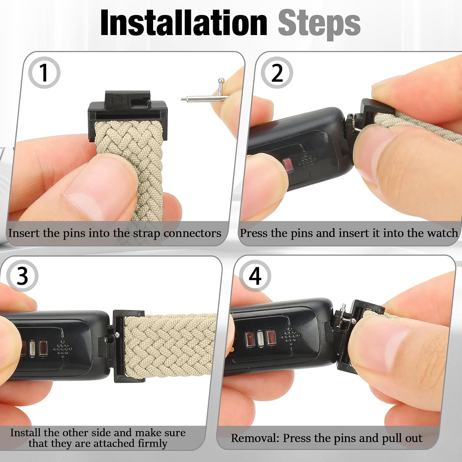 Thumbnail 4 de BTTNG Elastic Braided Strap 2-Pack 130–250mm