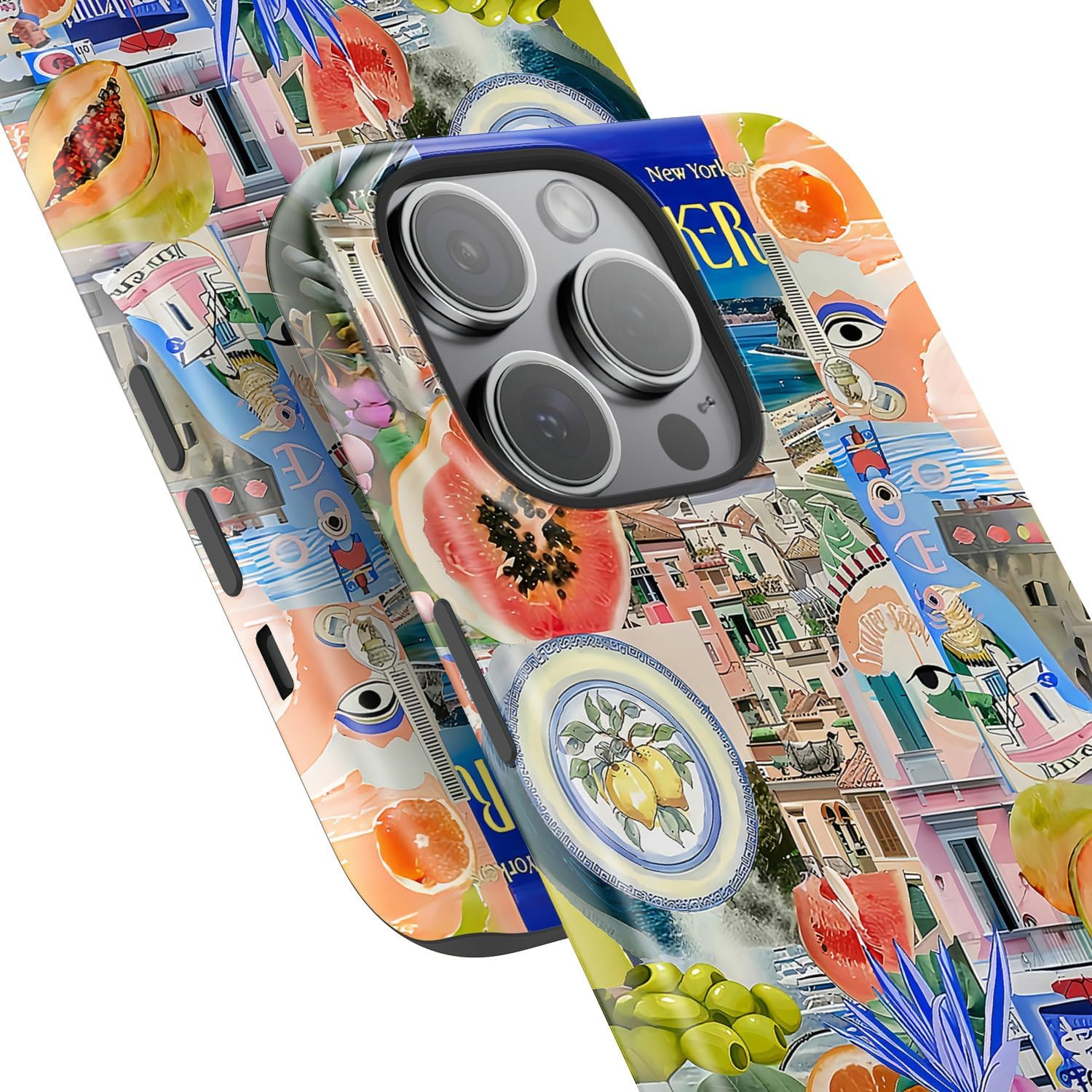 Detalle 2 de DorisMax iPhone 14 Pro Max Case with Wildflower Print and Dual-Layer Design