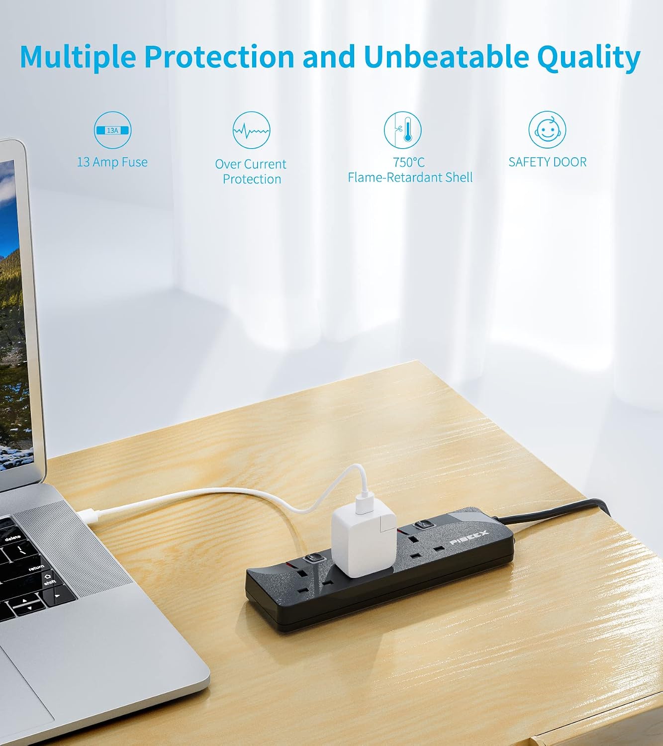 Detalle 2 de PIBEEX Extension Lead 3 Way 3M 3250W