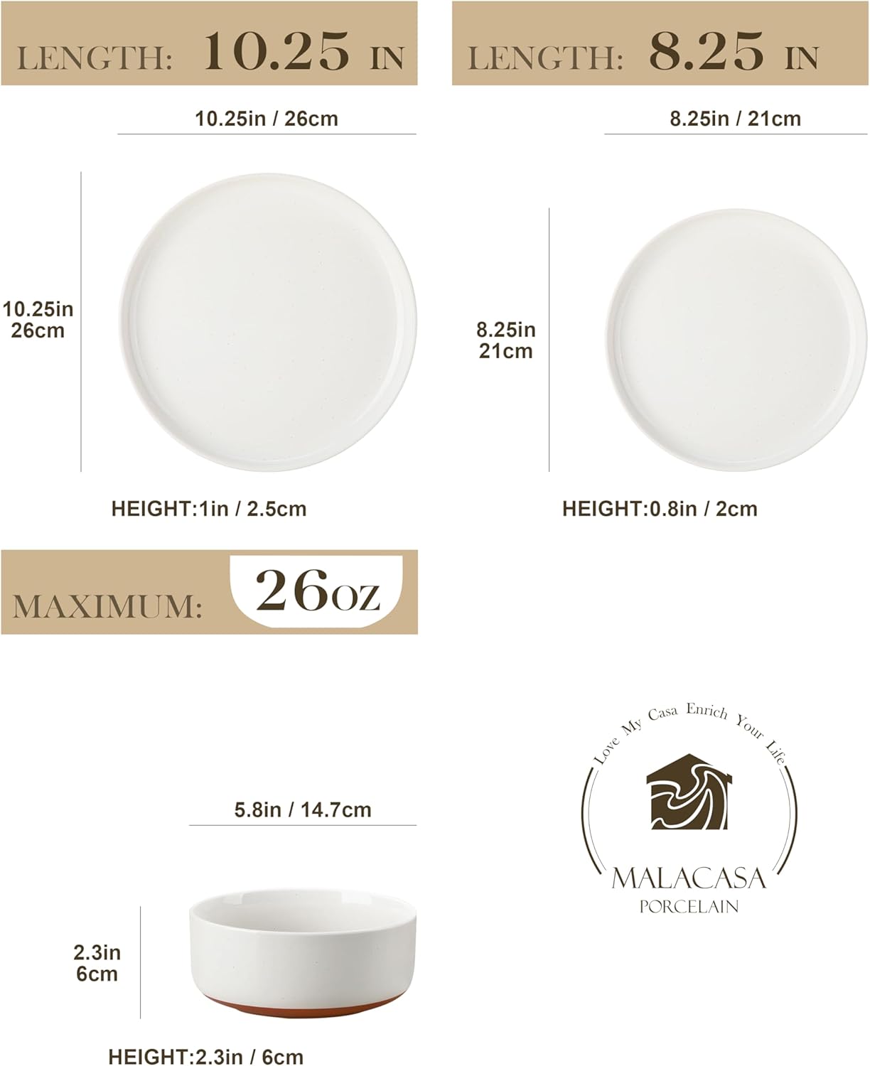 Detalle 2 de MALACASA TARA 12 Piece Dinnerware Set 🍽