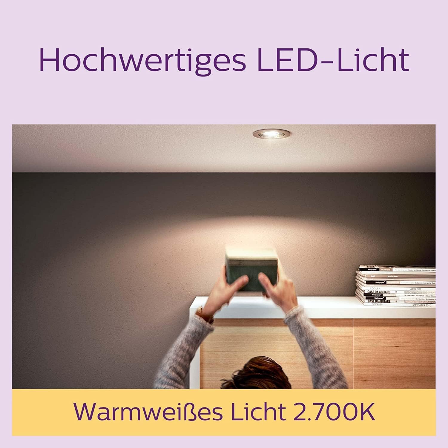 Thumbnail 3 de Philips LED Classic GU10 Reflektor-Lampen 6er-Pack 50 W – warmweiß (2.700 K)